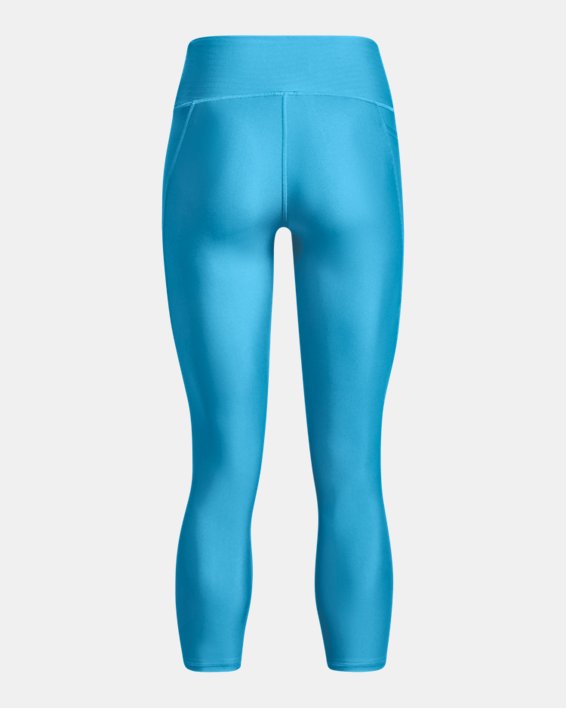 Damen HeatGear® Armour No-Slip Waistband Ankle-Leggings, Blue, pdpMainDesktop image number 5